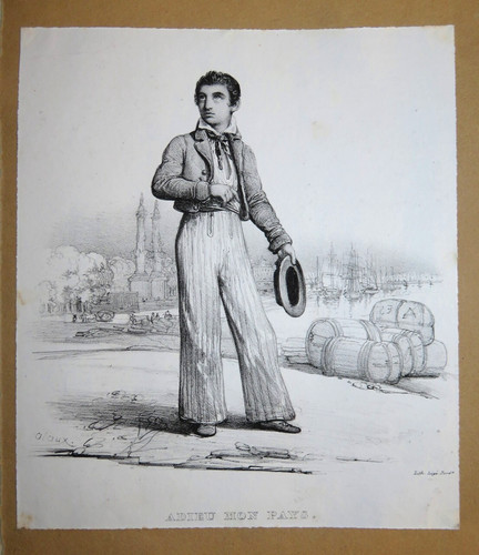 Jean alaux 1786 1864 - alaux, litho