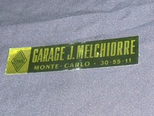 STICKER NEUF D EPOQUE GARAGE