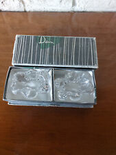 SALIERE - POIVRIERE DANS COFFRET - CRISTAL DE DAUM