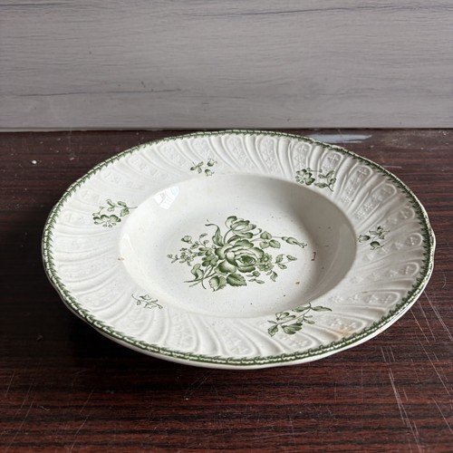 Ancien plat creux rond - rond, en