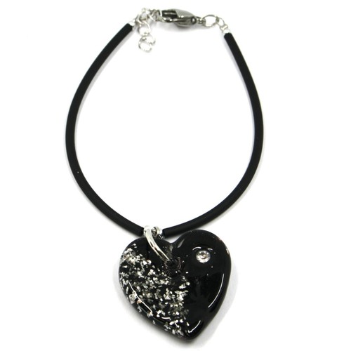 Bracelet caoutchouc acier - bracelet,