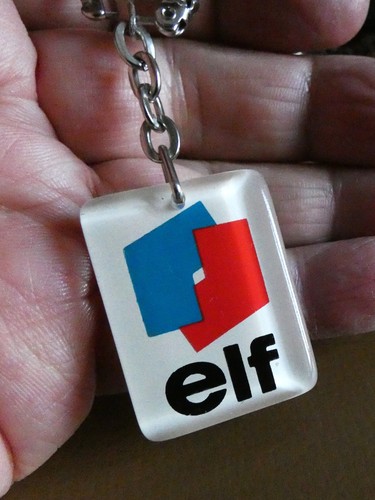 Ancien porte clé bourbon elf - clé,