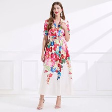 Robe Longue Élégante Abricot