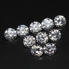 10 pièces naturelles 1,80 mm MM D couleur VVS1 taille ronde brillante...