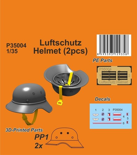 Luftschutz helmet 1 35 - luftschutz, (2pcs),