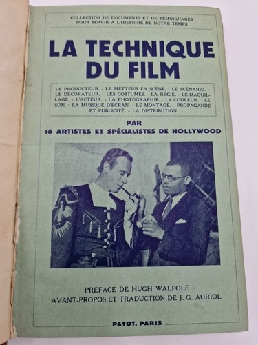 Livre sur technique film - sur, la