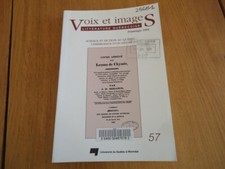 LITTERATURE QUEBECOISE N°54 VOIX IMAGES SCIENCE ET FICTION AU QUEBEC BRAULT 