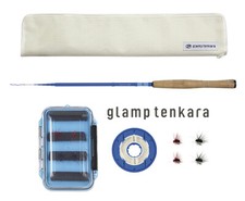 ** PROX Glamp Tenkara set 330 Rod + fly + case + level line + leader set