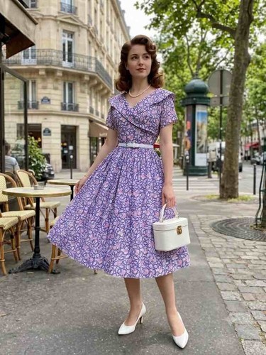 Superbe robe vintage années - superbe,