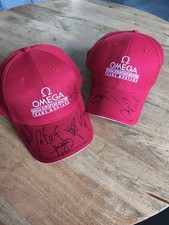 2 Casquettes GOLF OMEGA European Masters Crans Montana Ramsay Jaidee & Garcia ?