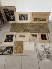 lot de gravures et