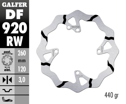 Disque frein wave galfer - wave,