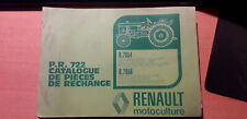 Renault tracteur R7054 R7056 Super 4 4D 5 5D : catalogue pièces PR722-3