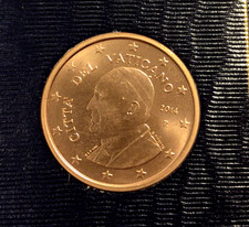 5 centimes euro BU Vatican 2014 Pape François pièce issue de la série 88 000 ex