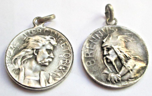 Ancien pendentif médaille - ancien,