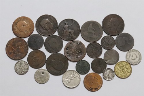 World old coins - world,