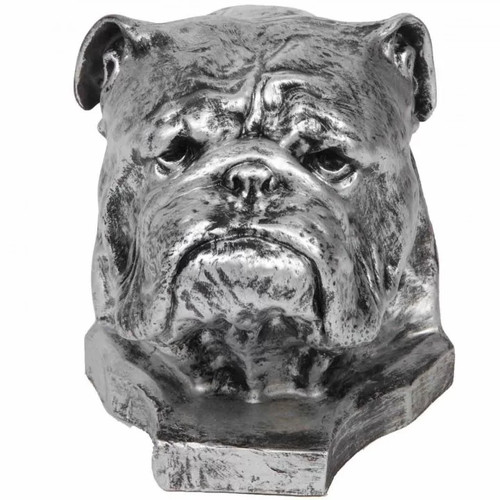 Statue tête chien - tête, de