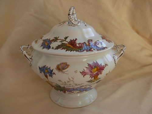 Rare soupiere faience - soupiere, en