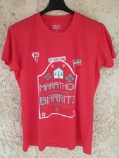 Maillot running MARATHON INTERNATIONAL BIARRITZ PAYS BASQUE rouge camiseta L