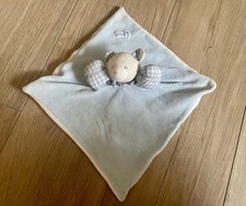 Doudou Peluche Ours Jacadi Plat Carreaux Bar Oso Bleu