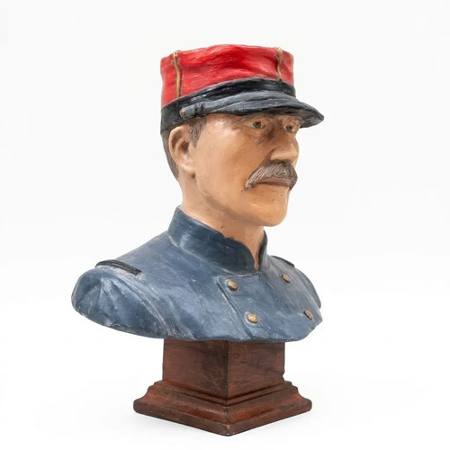 Buste sur socle soldat - sur,