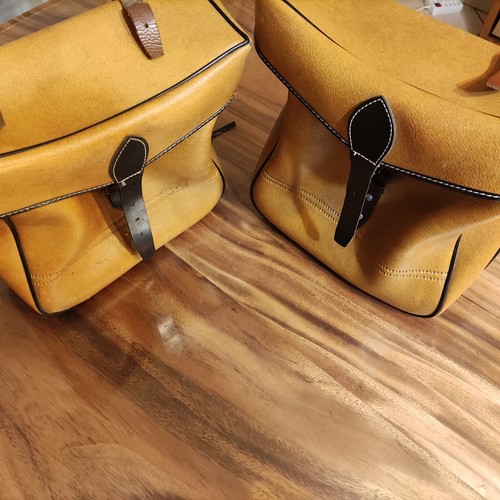 Paire anciennes sacoches duo - sacoches,
