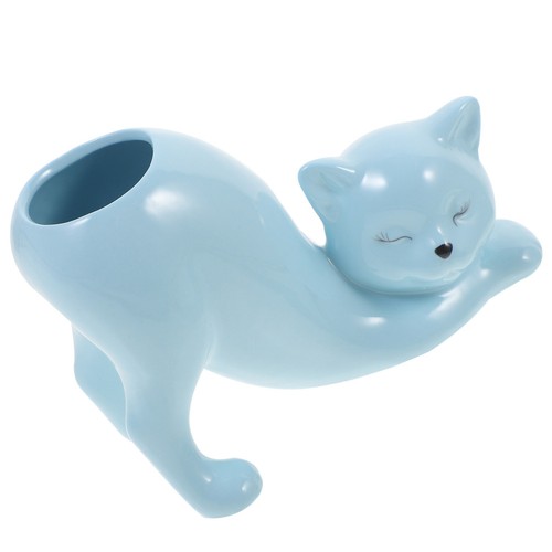 Pot fleurs jardinière chat - pot, de