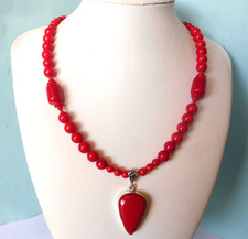 Collier Corail rouge naturel-