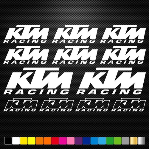 Ktm racing 12 stickers - racing,