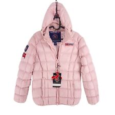 Geographical Norway Femme Veste Matelassée À Capuche Rose M