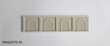 N  mur de soutènement avec 4 arcades  1/160 N décor train Maquette 56 miniature