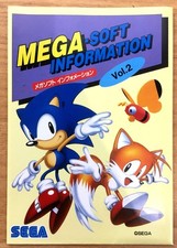 FLYER MEGA SOFT INFORMATION VOLUME 2 SEGA MEGADRIVE GENESIS NTSC JAP II POSTER