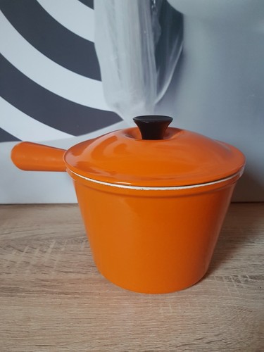 Poêlon caquelon fondue - caquelon, orange