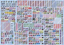 Décalcomanies à l'eau Multiples Sponsors 5mm, Maquette, Diorama, Camion, voiture