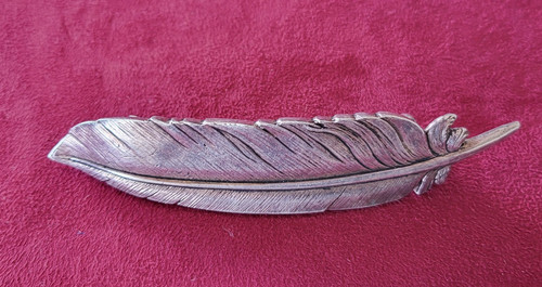 Barrette motif plume marque - plume,