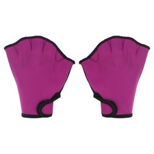 Palmés Nage Gants, Unisexe Natation Résistance Eau Résistance L, Rose Rouge