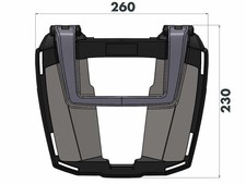 Support top case Easyrack noir pour Kawasaki ZZ-R 1400 (2006-2011)