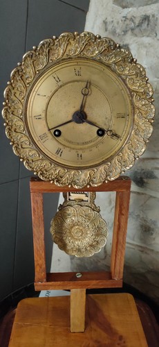 Pendule bronze xixème - pendule, rare