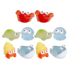  10 Pcs Animaux Miniature Décor Figurines De Petits D'animaux Marins
