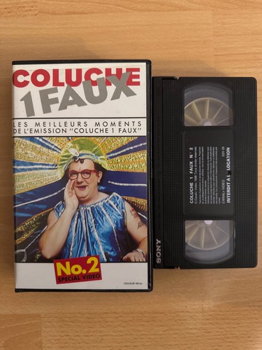 Vhs cassette video coluche - /,