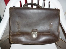 ANC VALISE EN CUIR D AGENT DE