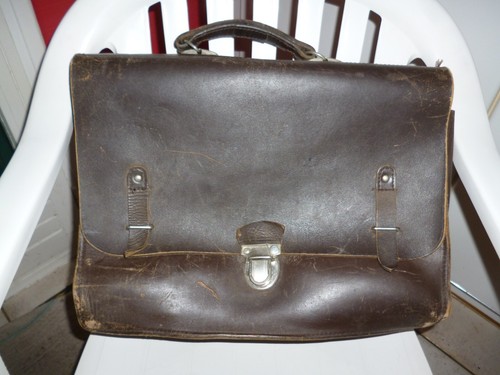 Anc valise cuir agent de - agent,