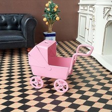 Mini poussette jouet jouet de jeu de rôle échelle 1/12 bébé poupée