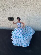 Poupée Flamenco avec Robe Bleue et blanc