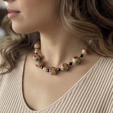 Collier grosses perles de