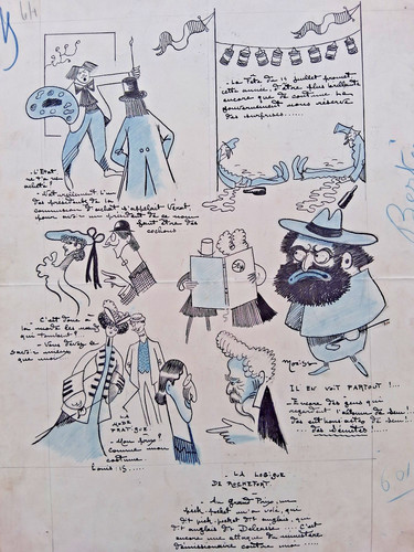 Dessin original signé moriss - original,
