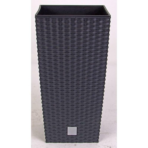 Pot fleurs polyrattan - pot,