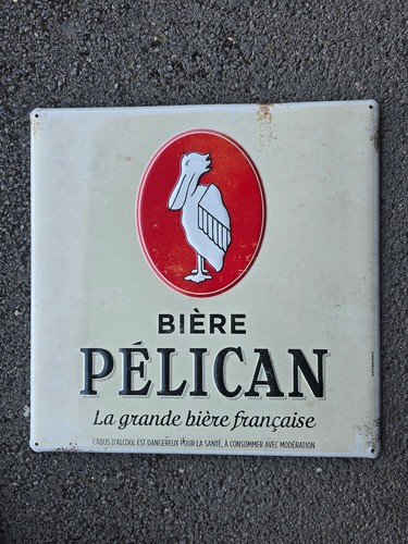Tôle peinte bière pelican - tôle,