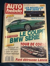 Auto Hebdo AutoHebdo 624 11 Mai 1988 Alpina B8 Opel Lotus Tour de Corse WRC Omeg