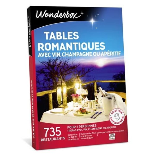 Coffret wonderbox tables - wonderbox,